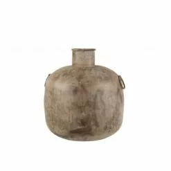 LANADECO Vases Vase Rond Marron H45cm