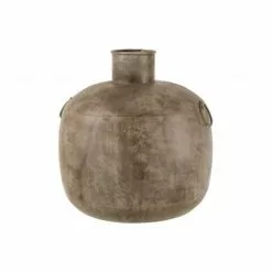 LANADECO Vases Vase Rond Marron H53cm