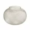 LANADECO Vases Vase Rond Rayures Relief Verre Transparent D20,5cm -Vases Soldes vase rond rayures relief verre transparent d20 5cm