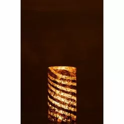 LANADECO Vases Vase Rond Verre Argent H28cm -Vases Soldes vase rond verre argent h28cm 2