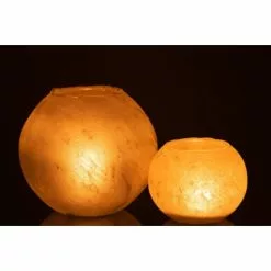 LANADECO Vases Vase Rond Verre Or H22cm -Vases Soldes vase rond verre or h22cm 5