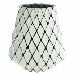 Sia Deco Vases Vase Tartan En Aluminium H35cm