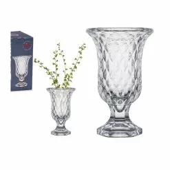 Wadiga Vases Vase Vasque En Verre Diamants - 12.5x12.5x20cm -Vases Soldes vase vasque en verre diamants 12 5x12 5x20cm 2