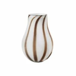 Broste Copenhagen Vases Vase Verre Gris 15x22x15cm
