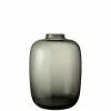 LANADECO Vases Vase Verre Gris H45cm -Vases Soldes vase verre gris h45cm