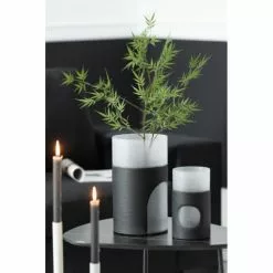 LANADECO Vases Vase Verre Noir/transparent H30cm -Vases Soldes vase verre noir transparent h30cm 4