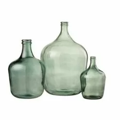 LANADECO Vases Vase Verre Vert H56cm -Vases Soldes vase verre vert h56cm 3