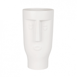 Maisons Du Monde Vases Vase Visage En Dolomite Blanche H23