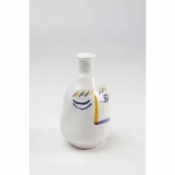 Kare Design Vases Vase Visage En Grès Blanc, Bleu Et Jaune H23 -Vases Soldes vase visage en gres blanc bleu et jaune h23 4