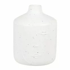 Maisons Du Monde Vases Vase Visage En Porcelaine Sculptée Blanche H12